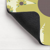 Eenvoudige zonnebloem Bloemwaardengeel Muismat (Hoek)