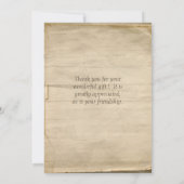 Eenvoudige zonnebloem Natuurlijke Organische Bedan Bedankkaart (Achterkant)