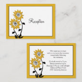 Eenvoudige Zonnebloemen Behuizing Kaart (Voorkant / Achterkant)