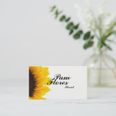 Eenvoudige zonnebloempitten Visitekaartjes (Staand voorkant)