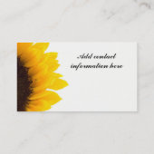 Eenvoudige zonnebloempitten Visitekaartjes (Achterkant)