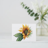 Eenvoudige zonnebloempitten Visitekaartjes (Staand voorkant)