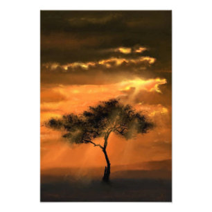 Eenvoudige zonnestralen zonnefoto's afdrukken foto afdruk