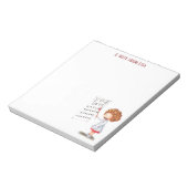 Eenvoudige zorgverpleegkundige op maat notitieblok (Linkerzijde)