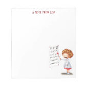 Eenvoudige zorgverpleegkundige op maat notitieblok (Voorkant)