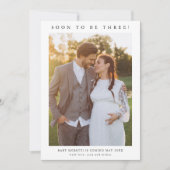 Eenvoudige zwangerschap foto aankondiging (Voorkant)