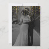 Eenvoudige Zwart & Goud Elegante Minimalistische A Kaart (Achterkant)