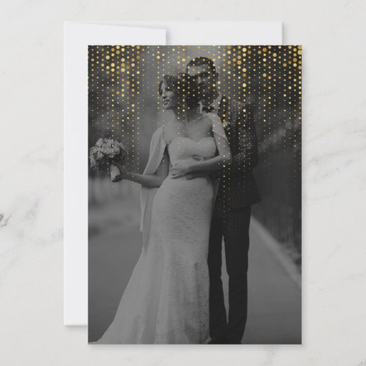 Eenvoudige Zwart & Goud Elegante Minimalistische A Kaart (Achterkant)