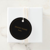 Eenvoudige zwart-gouden prijs Labels (In situ)