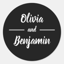 Eenvoudige zwart handgeschreven script bruiloft