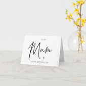 Eenvoudige Zwart-wit aan Mijn Mum op Mijn Dag van Kaart (Gele Bloem)