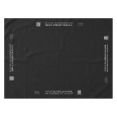 Eenvoudige zwart-wit bedrijf Logo Craft Fair Tafelkleed (Voorkant (Horizontaal))