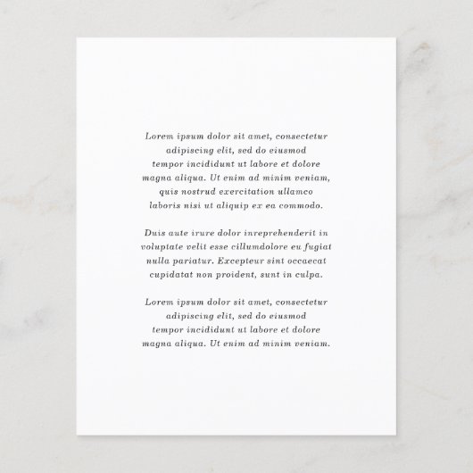 Eenvoudige Zwart Wit Budget Wedding Save the Date (Achterkant)