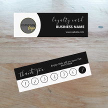 EENVOUDIGE ZWART WIT BUSINESS LOGO 7 LOYALITEIT KA