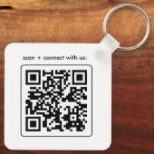 Eenvoudige Zwart Wit Custom Logo Sleutelhanger (Achterkant)