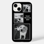 Eenvoudige zwart-wit drie foto minimalistisch Case-Mate iPhone case (Achterkant)