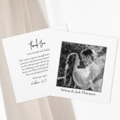 Eenvoudige zwart-wit foto dank u kaart