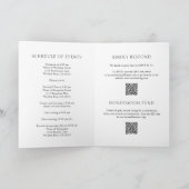 Eenvoudige zwart-wit gedurfde QR-code Moderne brui (Binnen)