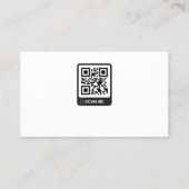 Eenvoudige zwart-wit makelaar in onroerend goed visitekaartje (Achterkant)