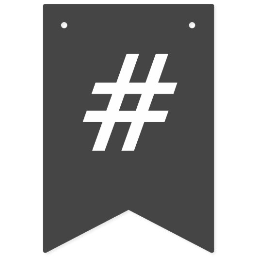 Eenvoudige zwart-wit Mr en The Mrs Wedding Vlaggetjes (Eerste vlag)