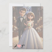 Eenvoudige zwart-wit overlay foto bruiloft uitnodi kaart (Achterkant)