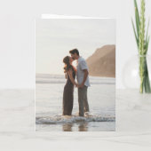 Eenvoudige zwart-wit QR Code Clean Wedding (Achterkant)