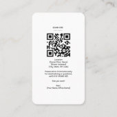 Eenvoudige zwart-wit tandarts Afspraakkaart Afsprakenkaartje (Achterkant)