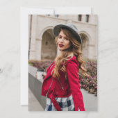 Eenvoudige zwart-wit verpleegkundige pinning cerem kaart (Achterkant)