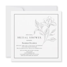 Eenvoudige zwart-wit Vrijgezellenfeest Bloemen