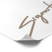 Eenvoudige zwart-witkunst poster (Hoek)