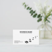 Eenvoudige zwart-witpagina afdrukken visitekaartje (Staand voorkant)