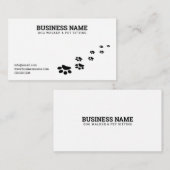 Eenvoudige zwart-witpagina afdrukken visitekaartje (Voorkant / Achterkant)