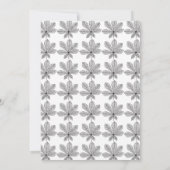 Eenvoudige zwart-witte Herfst in liefde herfstbrui Kaart (Achterkant)