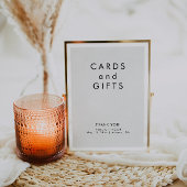 Eenvoudige zwart-witte Kaarten geschenken trouwtek