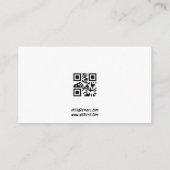 Eenvoudige zwart-witte Labrador Art Dog Walking Visitekaartje (Achterkant)