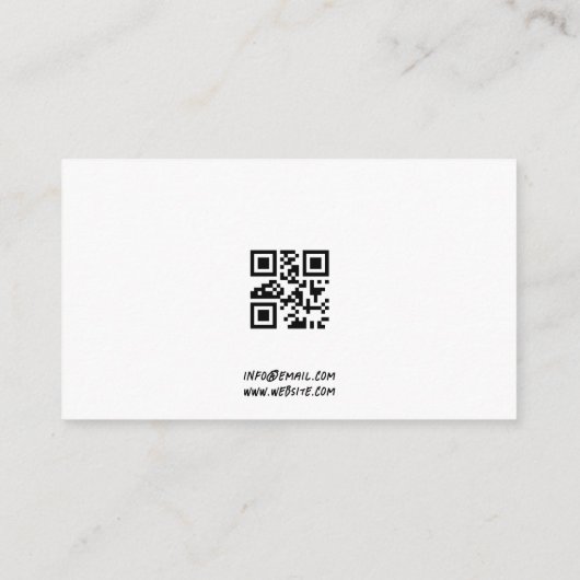 Eenvoudige zwart-witte Labrador Art Dog Walking Visitekaartje (Achterkant)