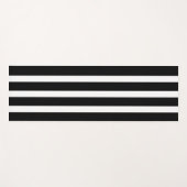 Eenvoudige zwart-witte lijnen yogamat (Voorkant (horizontaal))