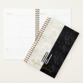 Eenvoudige zwart-witte monogrammen planner (Display)