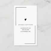 Eenvoudige zwart-witte review orde dank u visitekaartje (Achterkant)