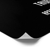 Eenvoudige zwart-witte Stier Constellatie Poster (Hoek)