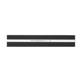 Eenvoudige zwart & witte streep bruiloft uitnodigingen wikkel (Vlak)