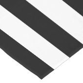 Eenvoudige zwart-witte strepen | lange tafelloper (Hoek)