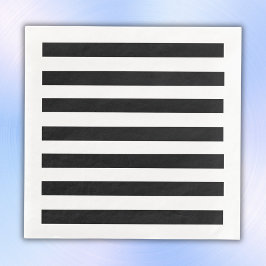 Eenvoudige zwart-witte strepen | servet
