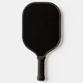 Eenvoudige zwarte achtergrond met een licht patroo pickleball paddle (Achterkant)