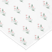 Eenvoudige zwarte bes Rood en Groene Kerstmis Tafelkleed (Gekanteld)