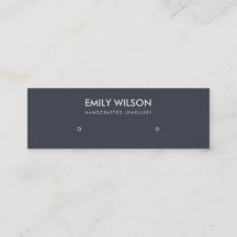 EENVOUDIGE ZWARTE BLAUWE KRAFT STUD EARRING DISPLA