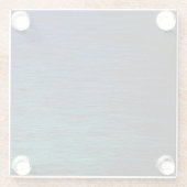 Eenvoudige Zwarte Blauwe Teal Abstracte Krabbel Te Glazen Onderzetter (Achterkant)