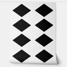 Eenvoudige zwarte blok witte achtergrond behang