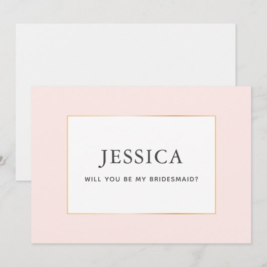 Eenvoudige  zwarte bruidskaart van Elegant Gold Save The Date (Voorkant / Achterkant)