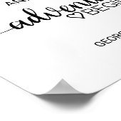 Eenvoudige zwarte Calligrafie-avontuur begint te t Poster (Hoek)